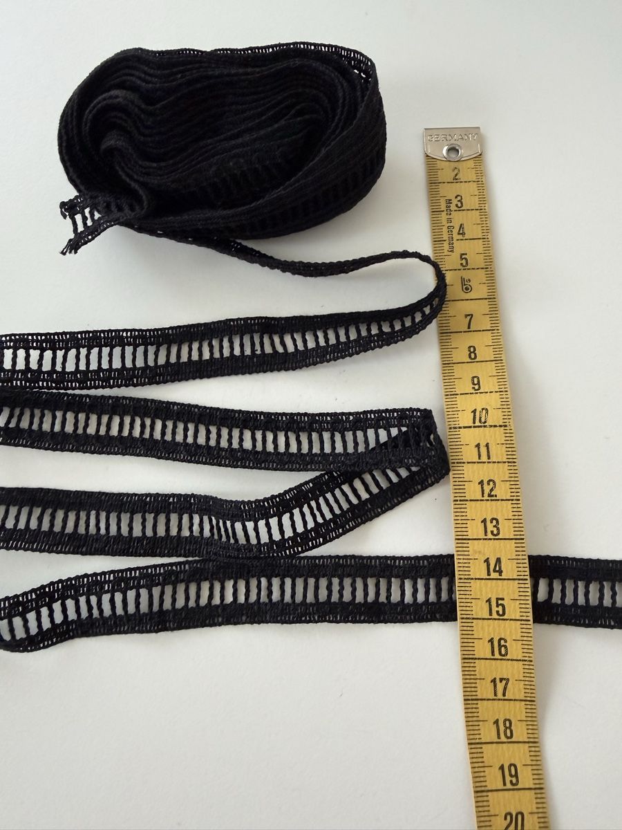 Tessuti: Schwarzes Vintage-Spitzenband 5m. – Nuovo (secondo la descrizione) da Winterthur venduto da tat_ky5h 1