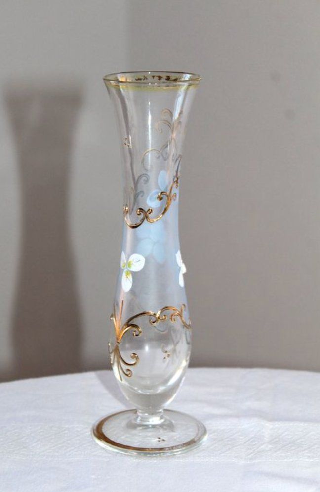 Vasen & Gefässe: Alte Mundgeblasene Glas Vase, – Gebraucht aus Locarno von fripui 5