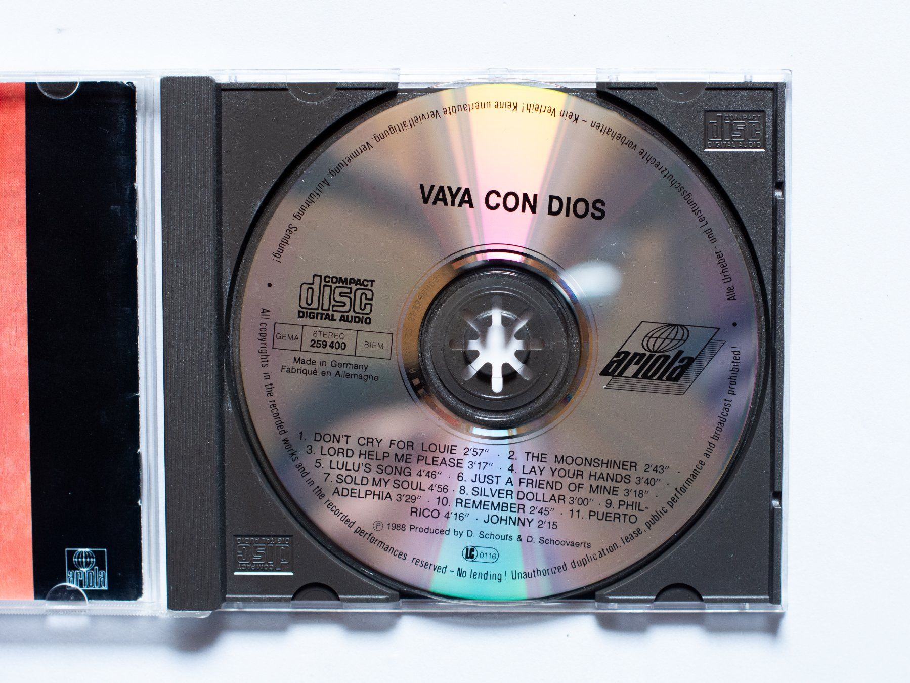CD: Vaya Con Dios - Vaya Con Dios – Usato da Belmont-sur-Yverdon venduto da ag97 1