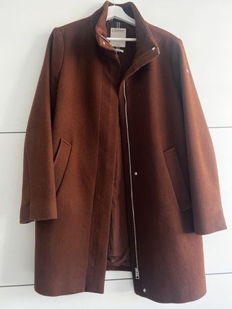 Brauner Esprit Wollmantel in XL - Wintermantel