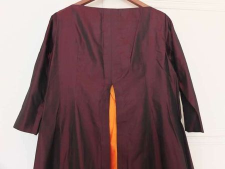 Robe longue en soie sauvage, 2 pièces