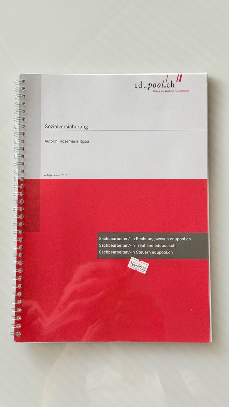Libri: Sozialversicherung - edupool.ch - Top Zustand! – Usato da Jonen venduto da BMWE369