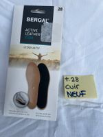 NEU Ledersohlen NEUF Semelles cuir Bergal gr.28