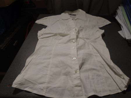 Bluse Grösse 42, F&F, weiss, kurze Arme