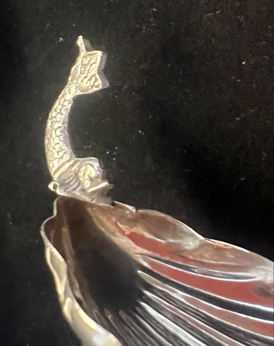 Tutte le decorazioni: 3 coupelles forme coquille Saint-Jacques anse poisson argent – Usato da Genève venduto da DELIRBEADS 1