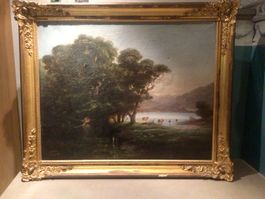 Därligen am Thunersee von G. Stähle Datiert 1875