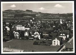 AK Sursee, Teilansicht mit Kirche