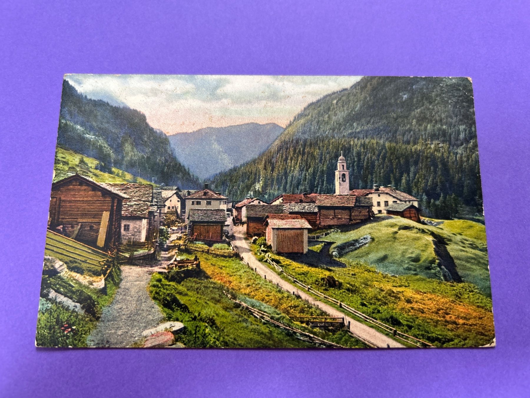 Ansichtskarten: Inner-Ferrera , Grenz-Detachement Splügen, alt schön – Gebraucht aus Hefenhofen von Bierinder