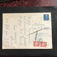 NP Karte aus SPANIEN mit T-Entwertung auf Zst 357 (im Paar)