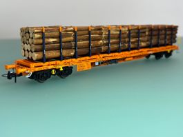 SBB Rungenwg + Holzladung * wagon ranchers CFF WASCOSA