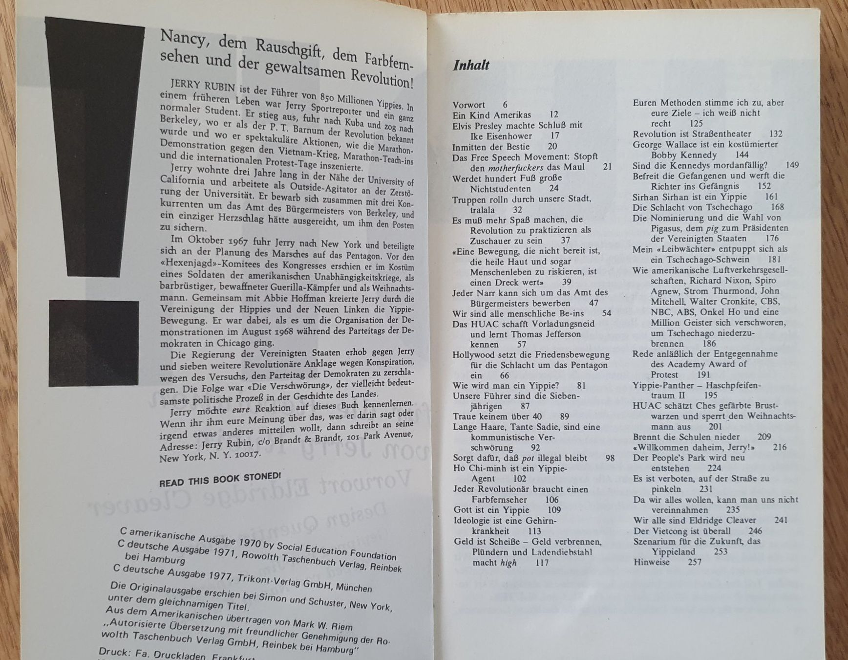 Bücher: Jerry Rubin: Do It! – Gebraucht aus Zürich von Vesco01 4