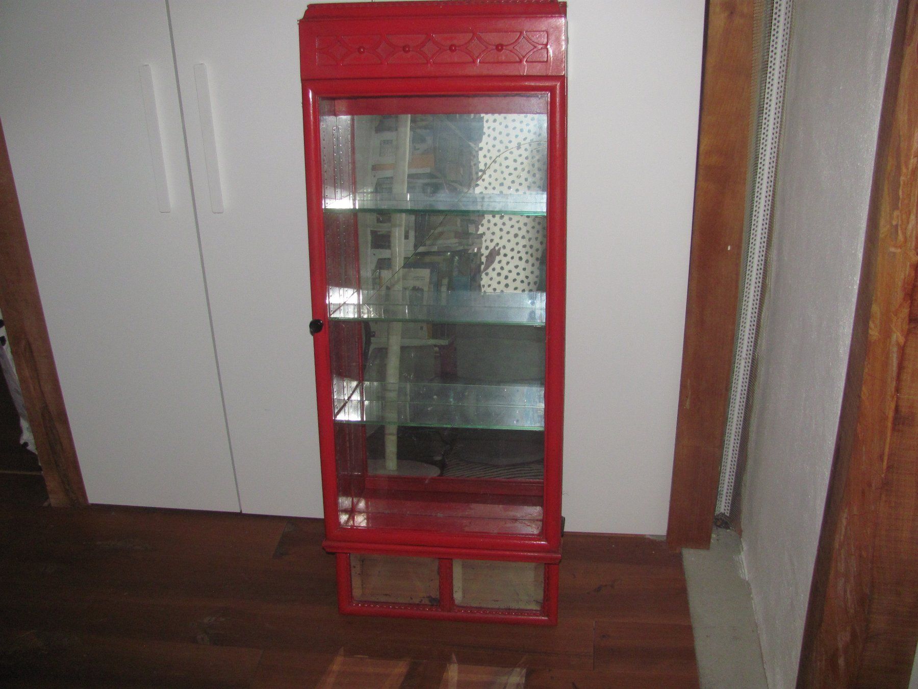 Vetrine: Vitrine Coiffeur-Vitrine Wandvitrine uralt ANTIK – Usato da Malters venduto da monarkli