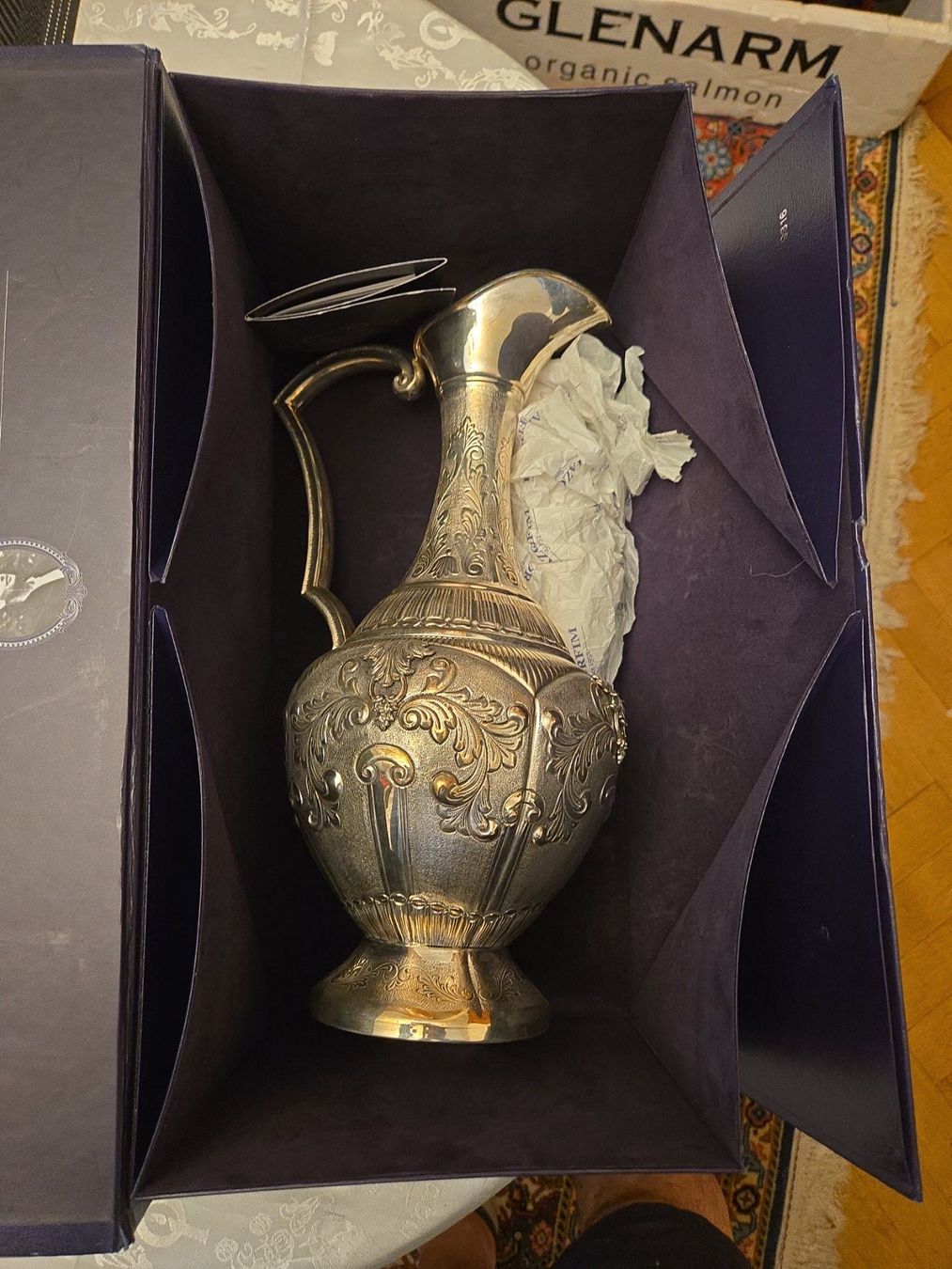 Caraffe: Hazorfim Benedetti Wein Karaffe .Sterling 925 – Usato da Zürich venduto da mistralissimo
