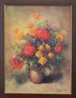Pierre Sorel * 1928 Paris Blumenstilleben Bouquet in Vase