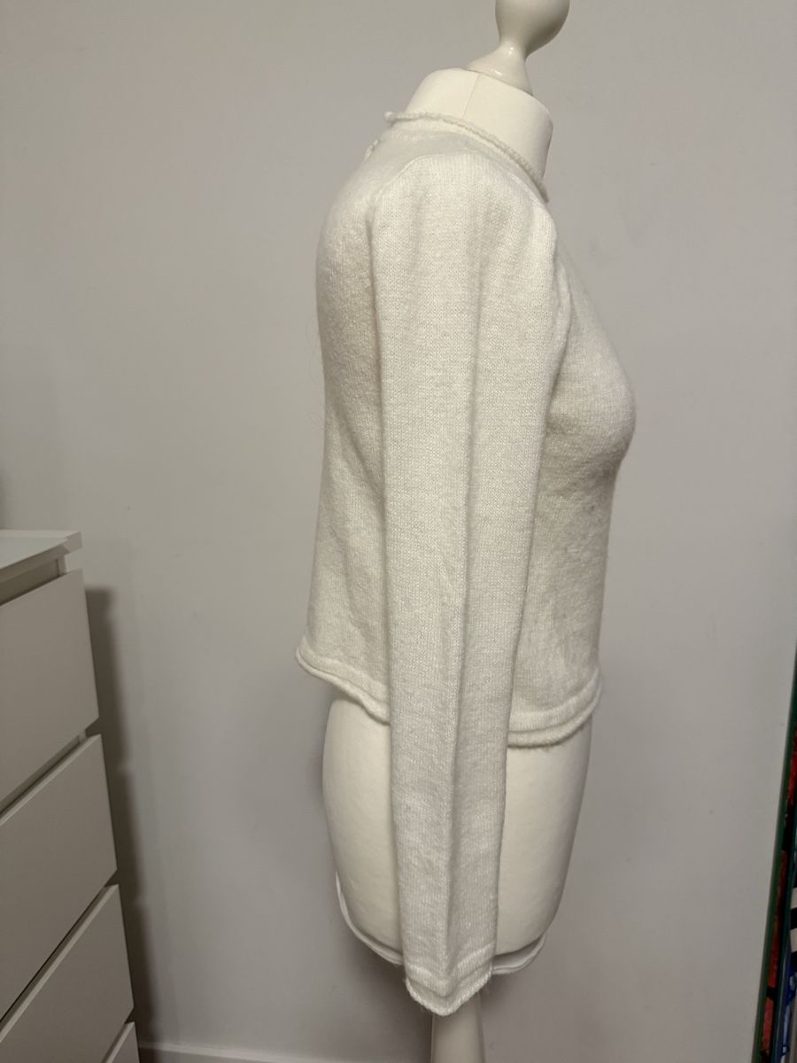 Mango Pullover & Sweatshirts: Pullover Mango cremeweiss mit Wolle XS – Gebraucht aus Stansstad von InStyle8 3