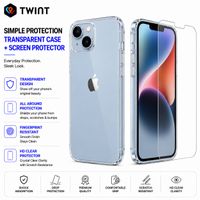 Panzerglas+Silikonhülle für iPhone 14/14 Pro/Pro Max/14 Plus