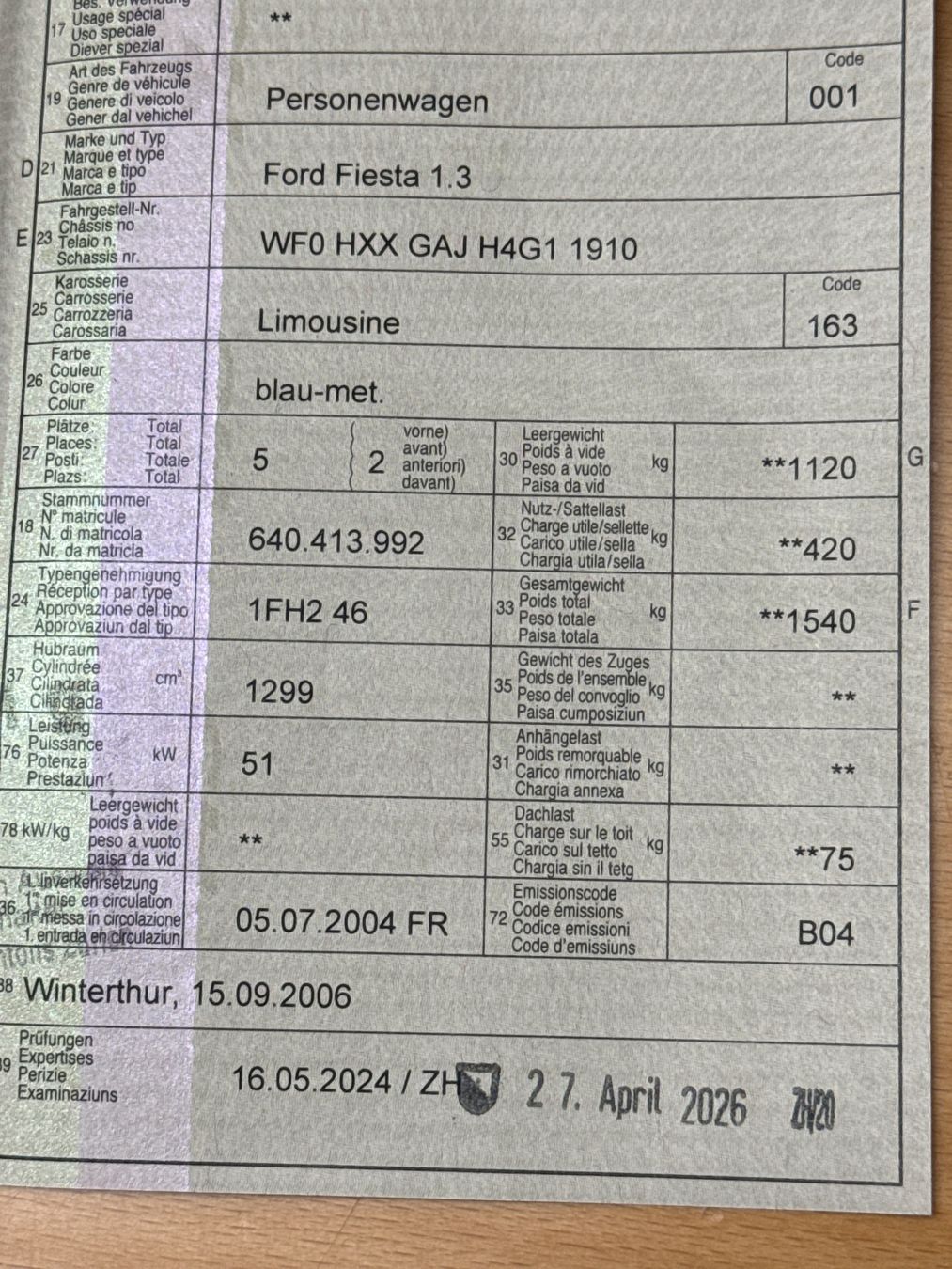 Ford Automobili: Ford Fiesta 1.3 – Usato da Volketswil venduto da Scoobi500 6