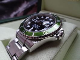 Rolex Submariner *Kermit* B&P Full-Set 2005 *mit Revision*