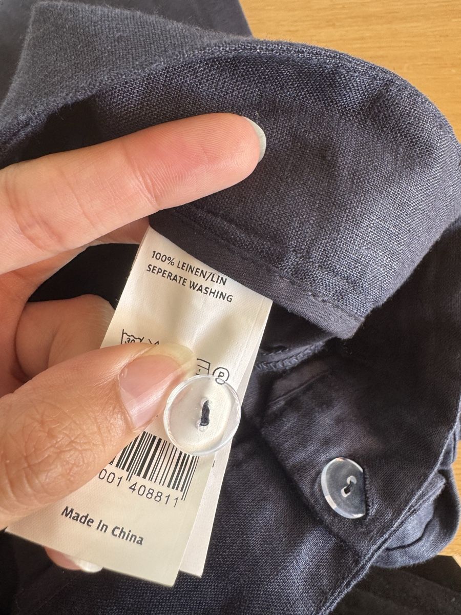 Manor Pantaloni: pantalon bleu marine 100%lin – Nuovo (secondo la descrizione) da Lonay venduto da nei_79jc 5