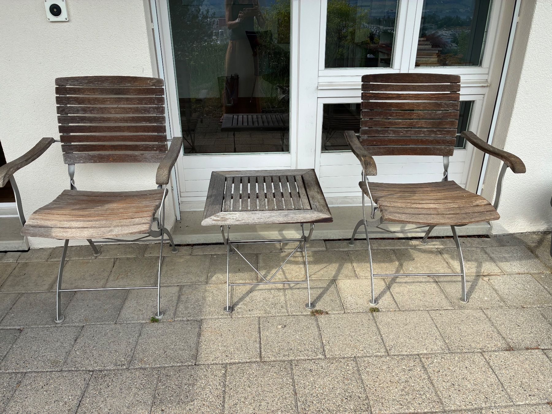 Stühle: Wetterfeste Holzgartenstühle – Gebraucht aus Wädenswil von gab_xrs9