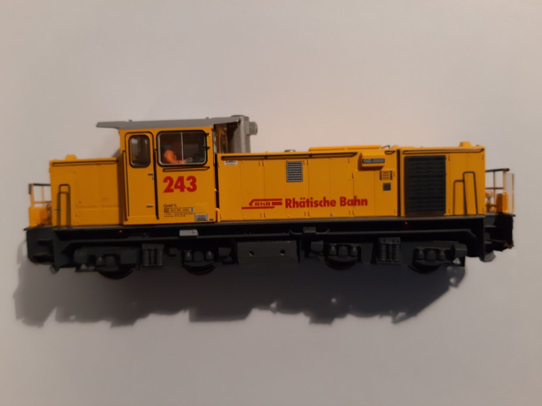 Bemo H0m 1389 103 RhB Gmf 4/4 243 Bahndienst-Diesellok Sound