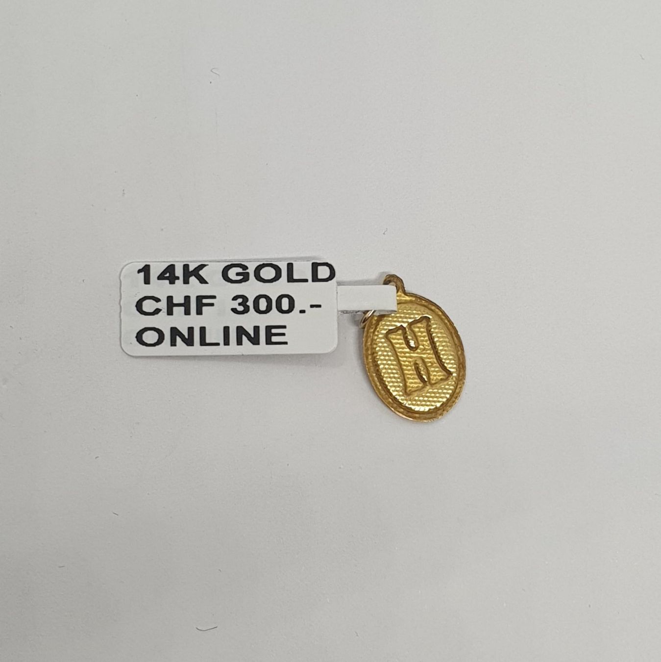 Ciondoli: Echt 14K Gold - Anhänger Buchstabe H – Usato da Luzern venduto da Luzern-Goldhaus