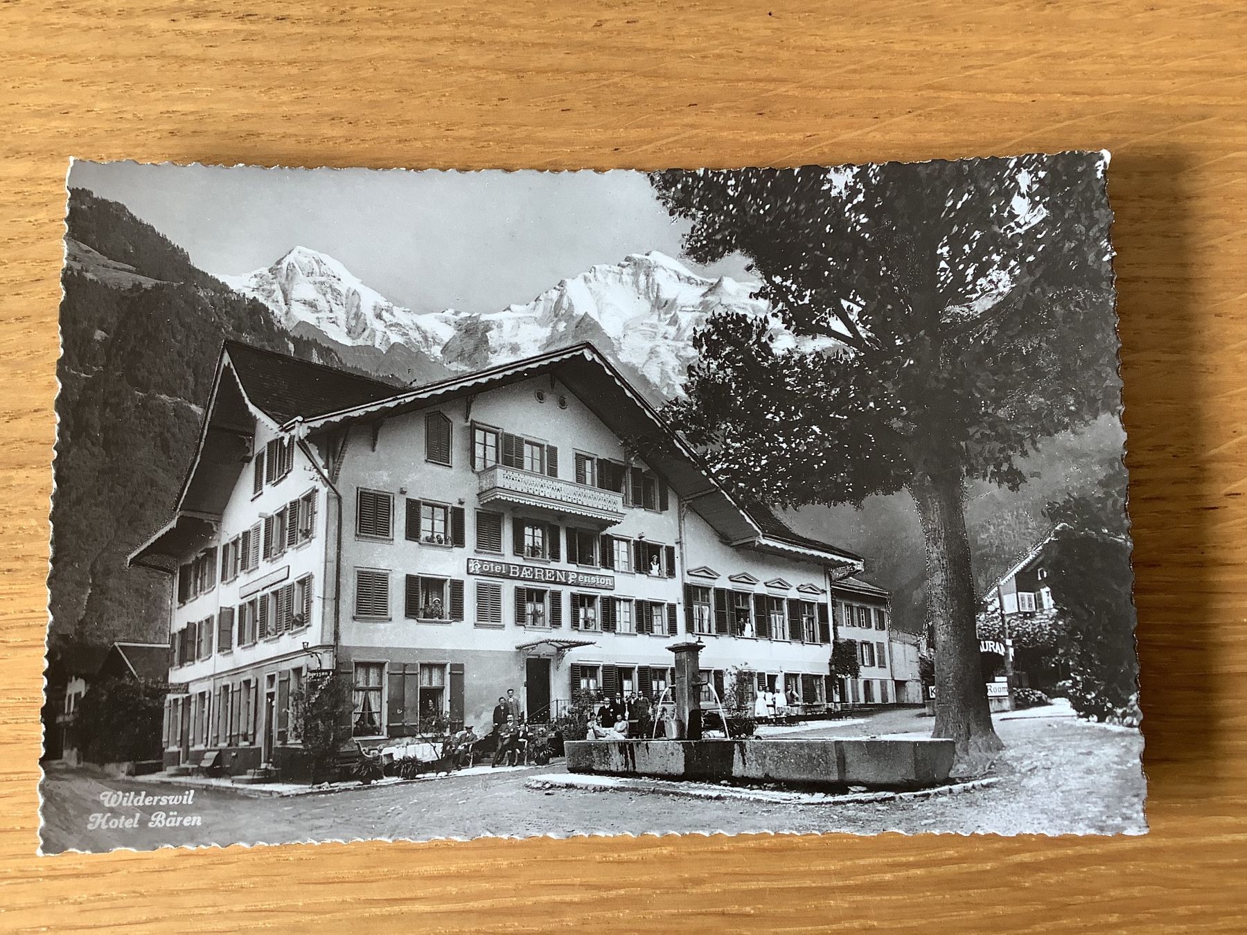 Cartoline postali: Hotel Bären in Wilderswil – Usato da Bassersdorf venduto da F-104fan