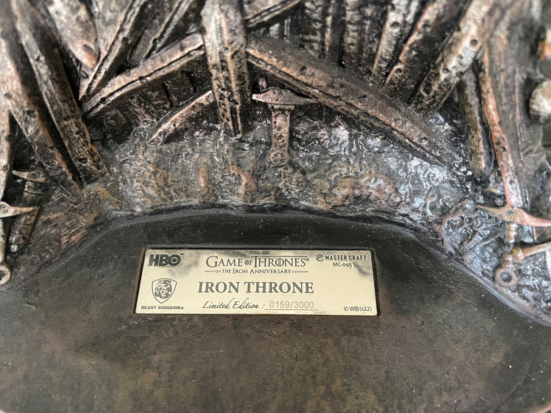 Statuette: IRON THRONE - GAME OF THRONES - MASTER CRAFT STATUE – Usato da Egg b. Zürich venduto da underworld 8
