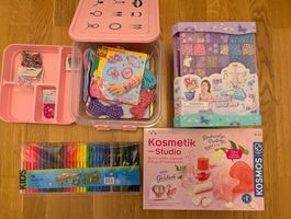Set für Kinder, Perlen Schmuck, Kosmetik, Filzstifte, Neu!