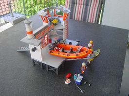 Playmobil 5539 Küstenwache mit Boot bespielt guter Zustand
