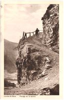 Loèche-les-Bains - Passage de la GEMMI Mann ca. 1915 (VS/BE)