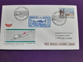 Flugbrief LOCARNO - VENEZIA  29.4.1983