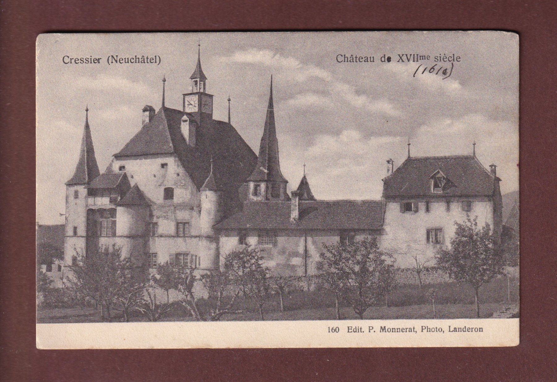 Ansichtskarten: CRESSIER - Château – Gebraucht aus Pully von nicecards-shop