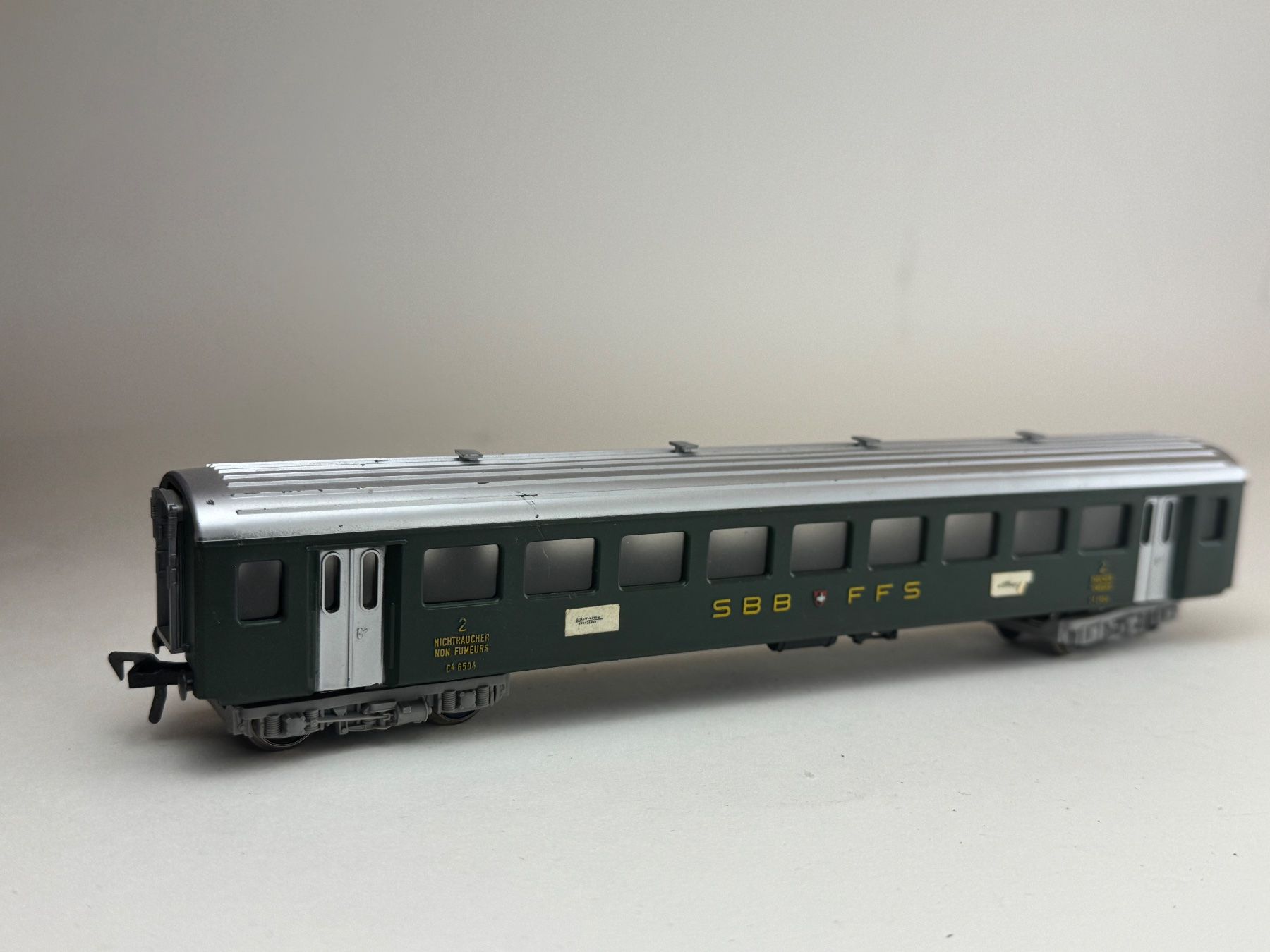 Fleischmann Modellini di ferrovie: HR- Fleischmann Personenwagen SBB 2 Kl – Usato da Elm venduto da Wikmtz 1