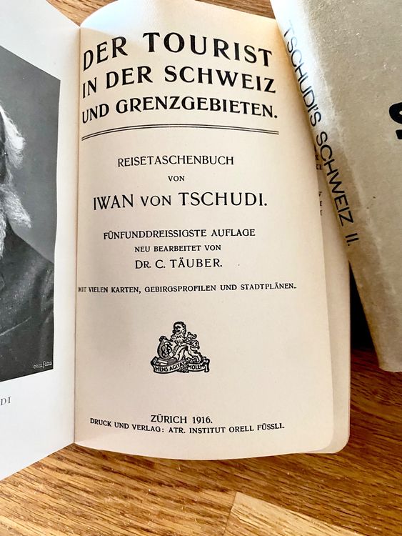 Livres: Iwan von Tschudi - Reisetagebuch Schweiz I + II – D'occasion à Pfäffikon ZH par arbos61 2