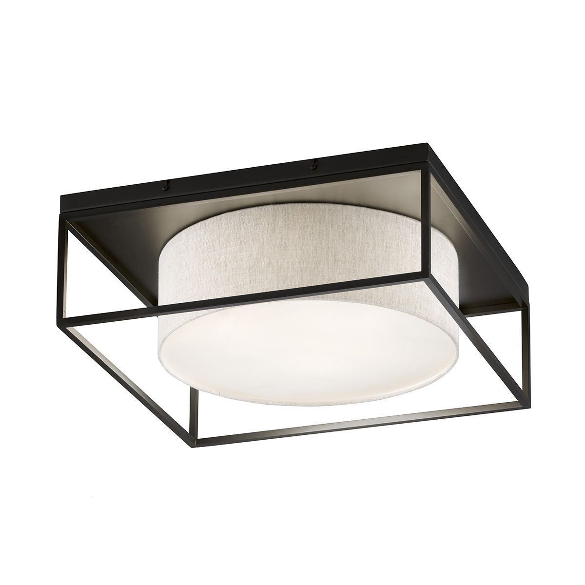 Lampadari & plafoniere: Deckenleuchte, Stoffschirm, Ring, Beige – Nuovo (secondo la descrizione) da Kreuzlingen venduto da Smart-Light 2