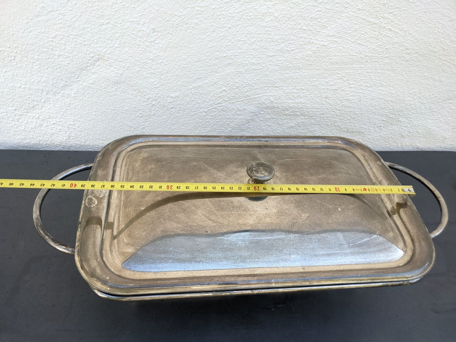 Elettrodomestici da cucina: Gratinform Servierplatte Set aus Glas mit Deckel u. Rechaud – Usato da Ermatingen venduto da trendyquitaeten 4