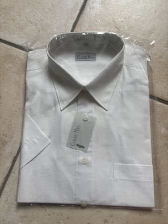 Kurzarmhemd weiss
