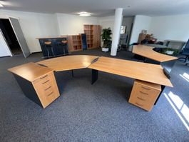 STILO Bürosystemtisch XXL 290 × 240 cm inkl. Korpus