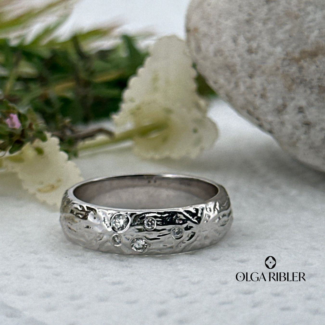 Olga Ribler Anelli: Diamanten Ring  -  Sterling Silber 925 – Nuovo (secondo la descrizione) da Luzern venduto da Schmuckoutlet 7