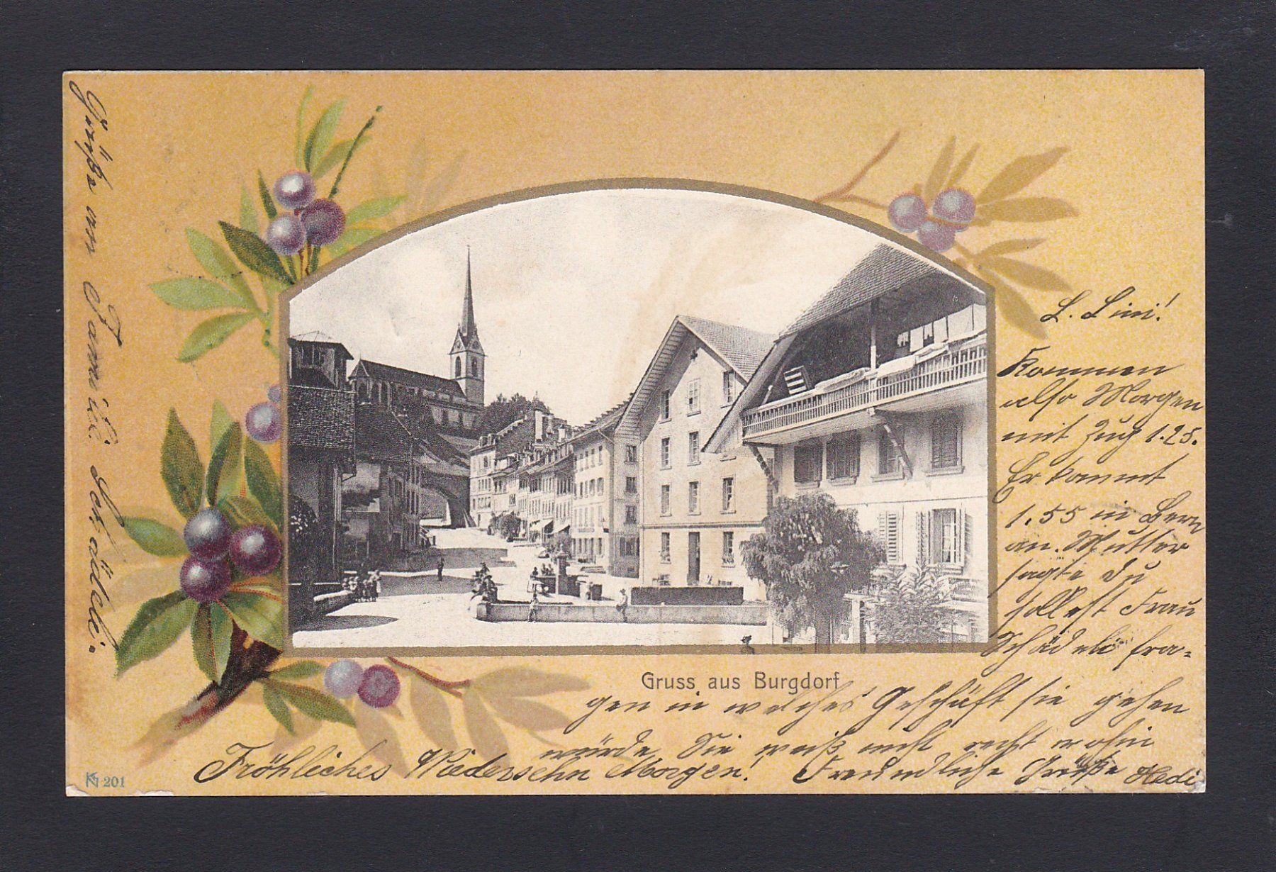 Cartoline postali: BURGDORF 1903 – Usato da Reiden venduto da cinfis