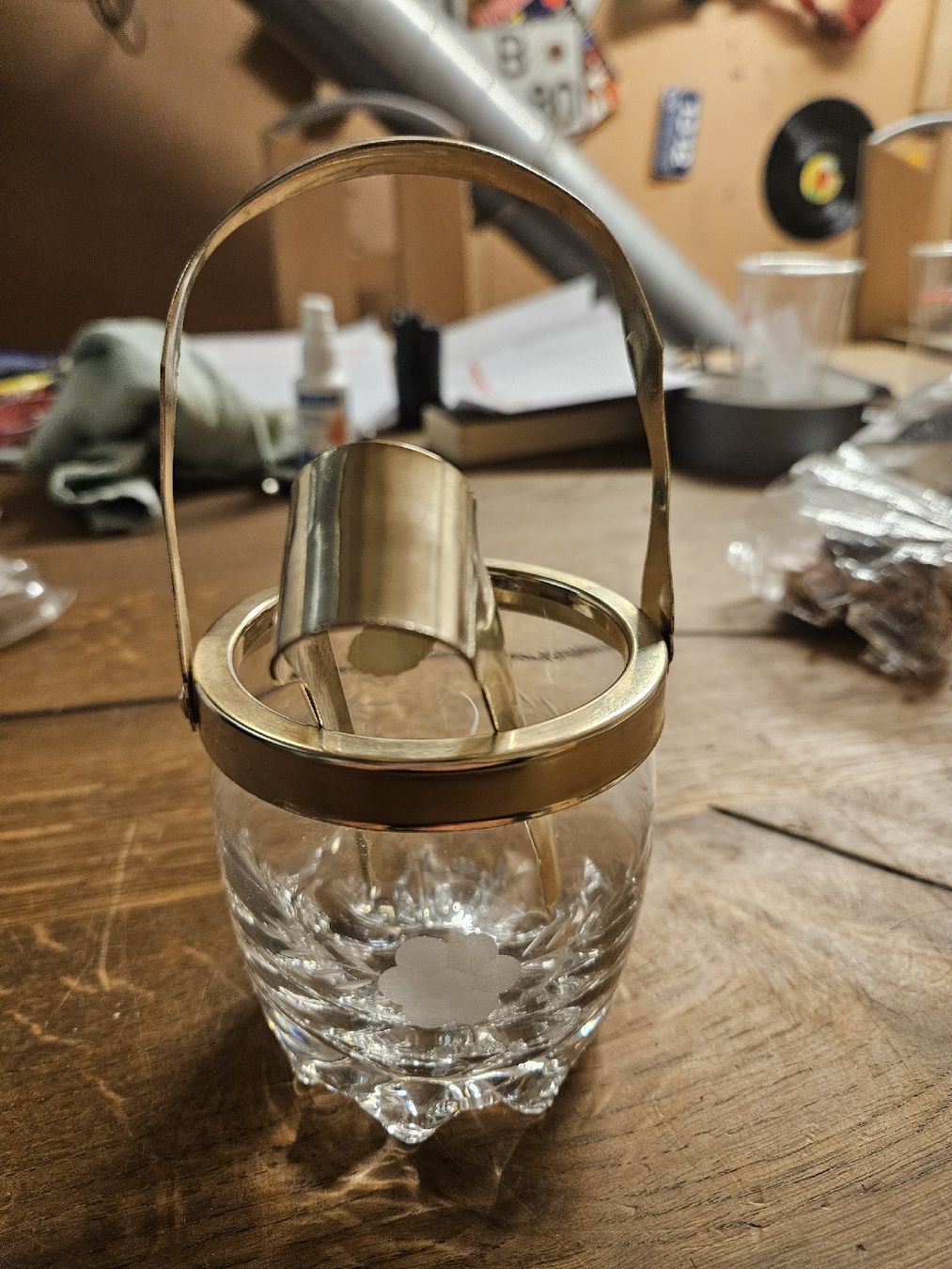 Bicchieri: Eisbehälter glas mit Zange (J1) – Usato da Rorschach venduto da TimelessTrading 3