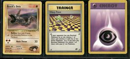 Vintage Pokémon Karte Gym Challenge EN 2000 Lot of 3