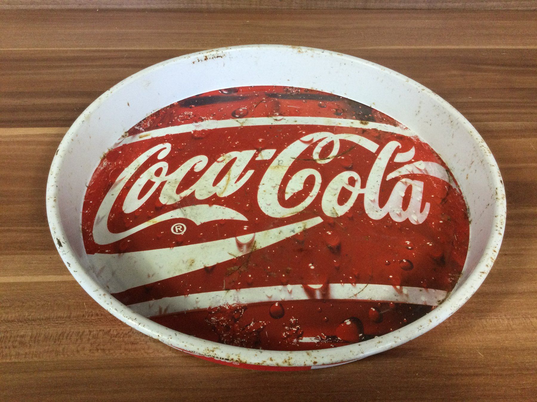Coca-Cola Insegne: Altes gebrauchtes Coca -Cola Service Tablett – Usato da Wangen SZ venduto da kuriosum12 2