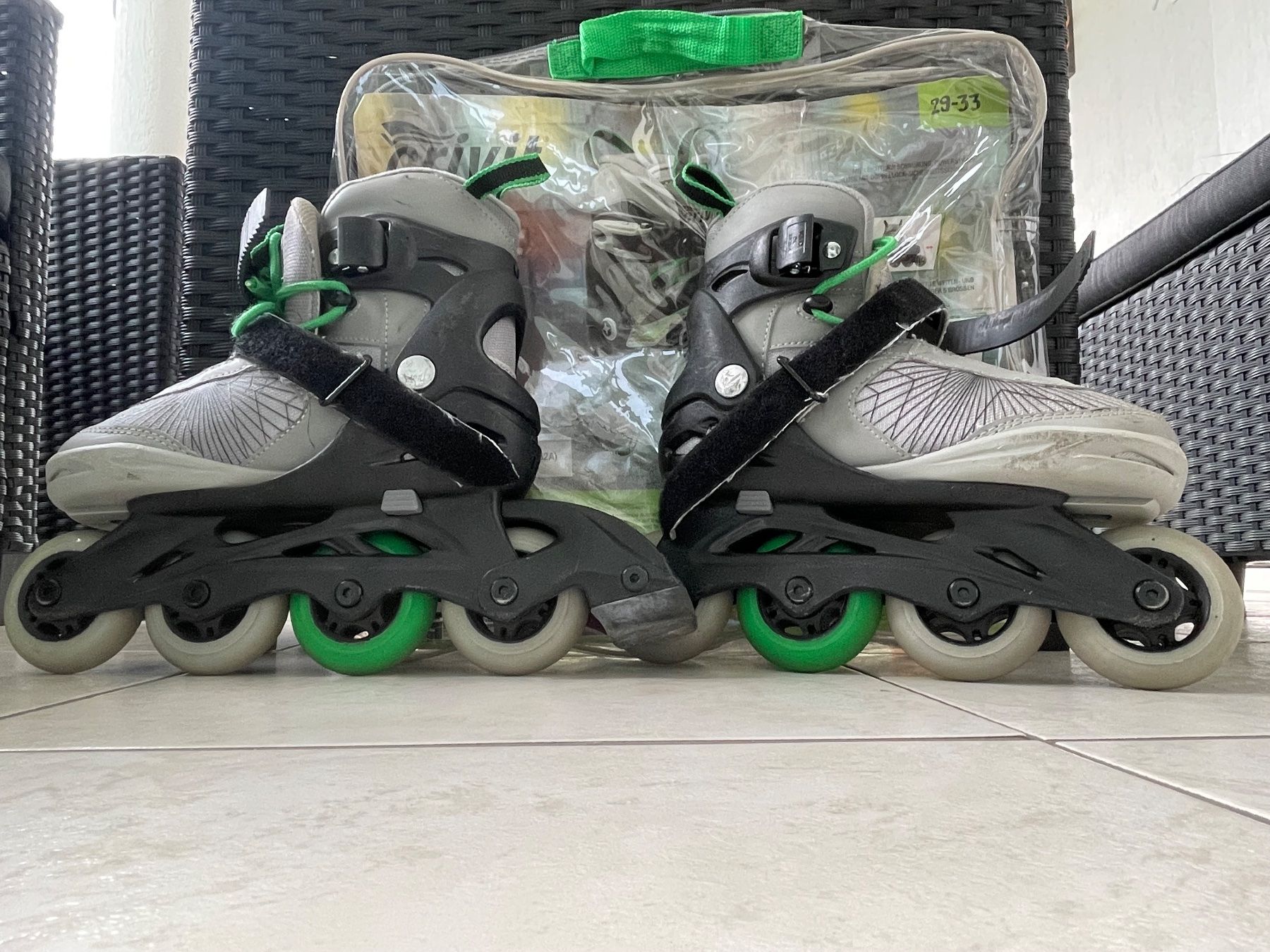 Pattini in linea & Pattini a rotelle: Kinder Softboot-Inlinesaktes und Skating-Schutz – Usato da Kloten venduto da Ceci76