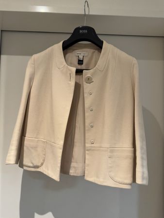 Eleganter MNG Blazer beige Gr. 34 Frühlings-Look