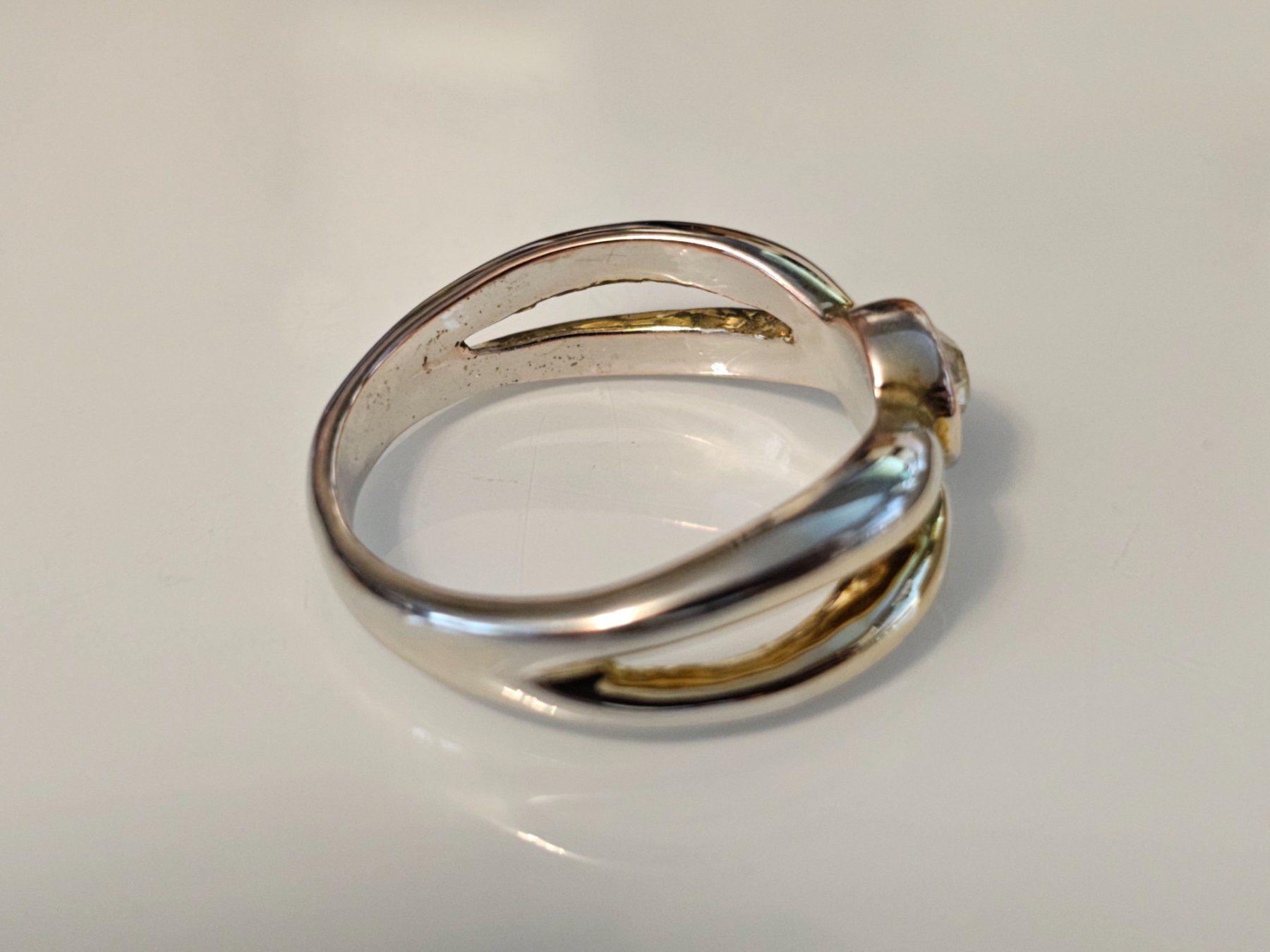 Anelli: AKTION Gelb gold Ring massiv Stein Geschenk Modeschmuck 4.16 – Nuovo (secondo la descrizione) da Riedt b. Erlen venduto da Gottestraene 3