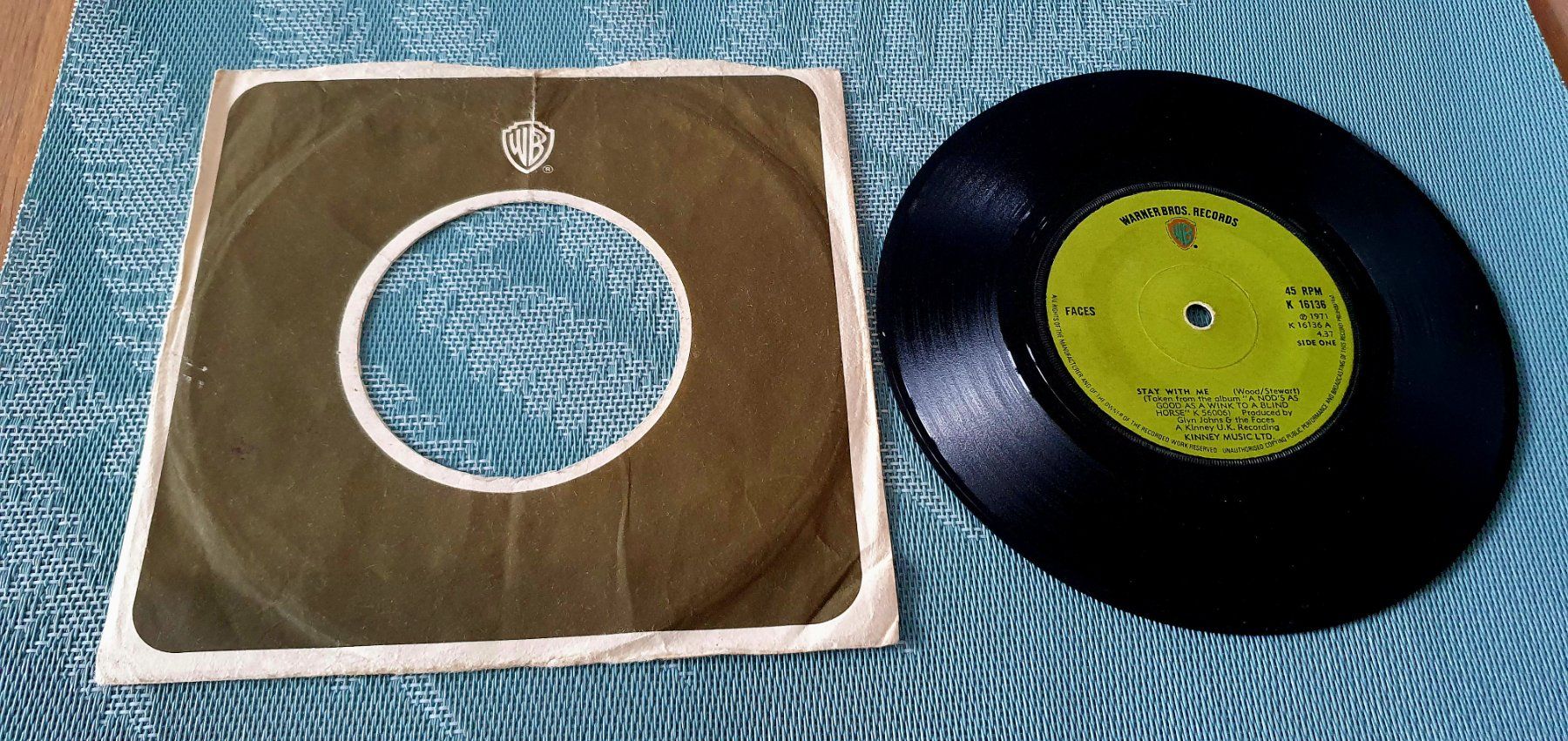 Schallplatten: FACES, Stay with me, UK Si, TOP! – Gebraucht aus Kreuzlingen von Cdschlumpf