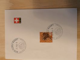 PTT Brief 1966 mit Sonderstempel Flueli-Ranft, Top!