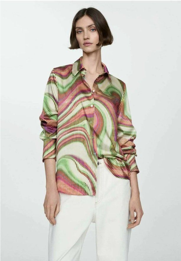 Mango Camicette: MANGO Hemdbluse Hemd Bluse Gr.L (38-40) – Nuovo (secondo la descrizione) da Rotkreuz venduto da beltraum 4